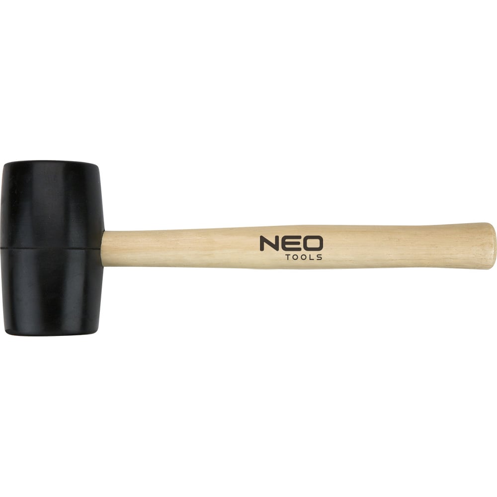 Изображение товара Резиновая киянка NEO Tools 58 мм, 450 г, деревянная ручка 25-062
