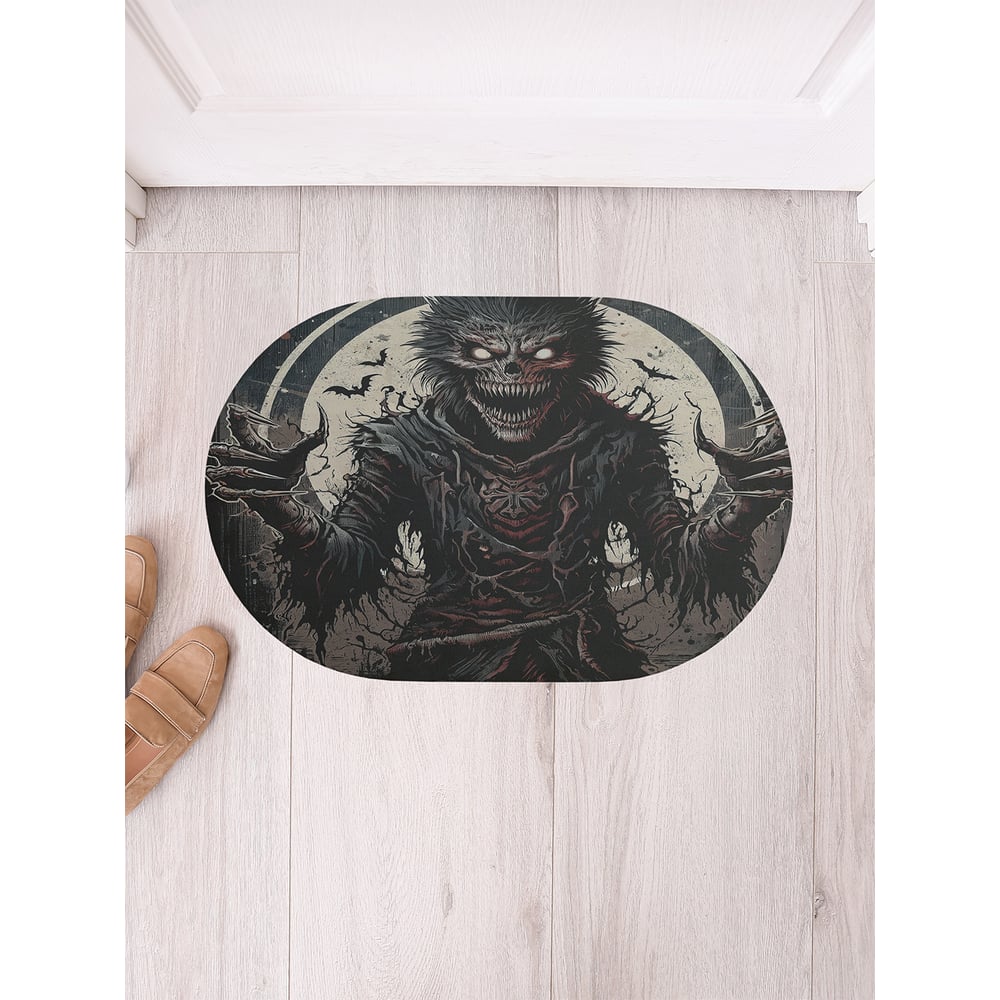 Изображение товара Коврик в прихожую JoyArty овальный Оборотень 58x38 см