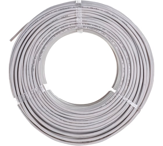 Изображение товара Кабель NETLAN U/UTP 2 пары, категория 5, 100м EC-UU002-5-PVC-GY-1