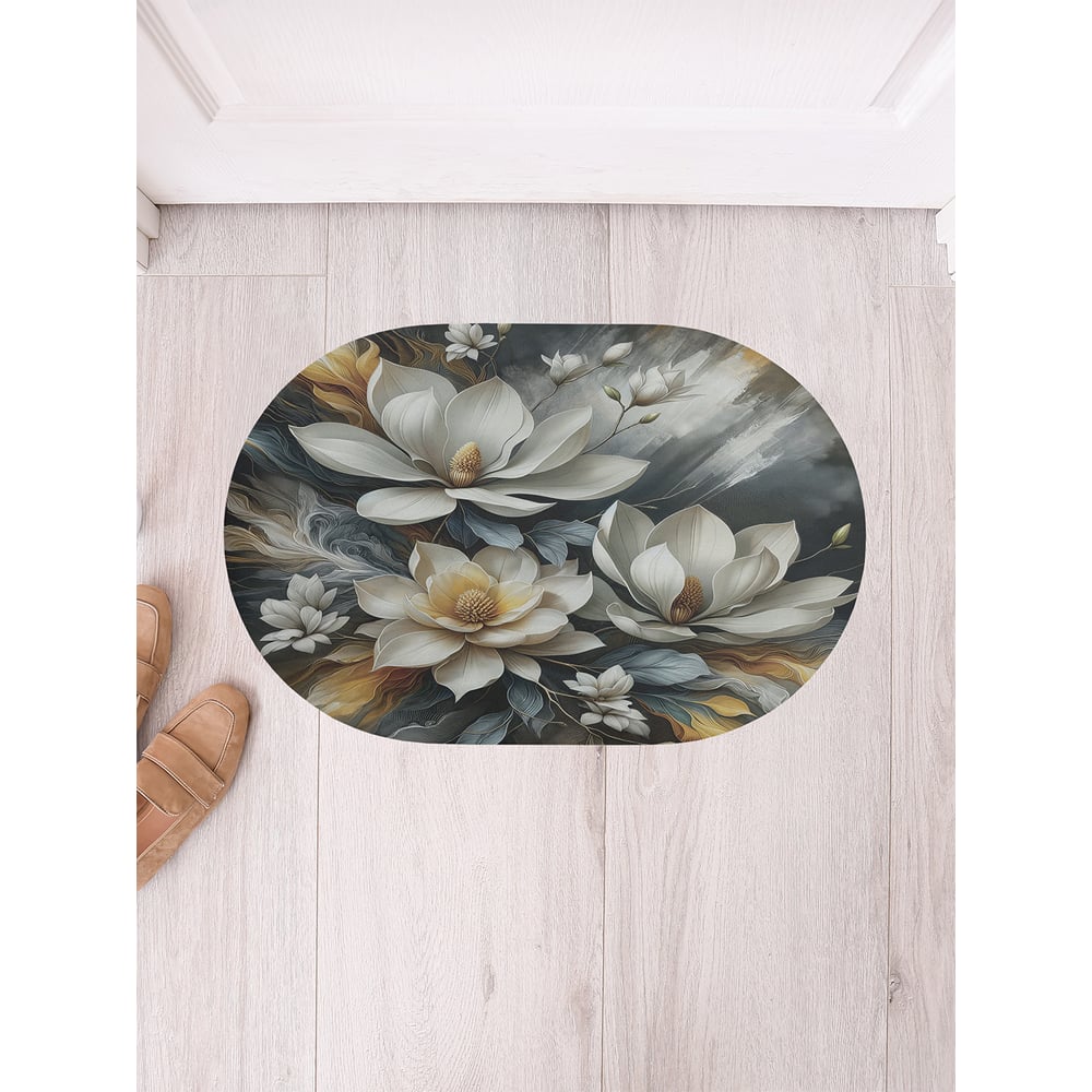 Изображение товара Коврик в прихожую JoyArty овальный огненные краски 58x38 см