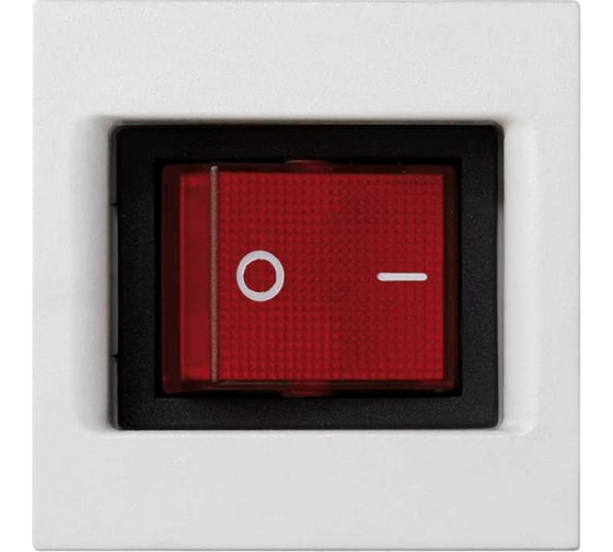 Изображение товара Двухполюсный выключатель с подсветкой Simon, 16А, K45, белый KL04-9