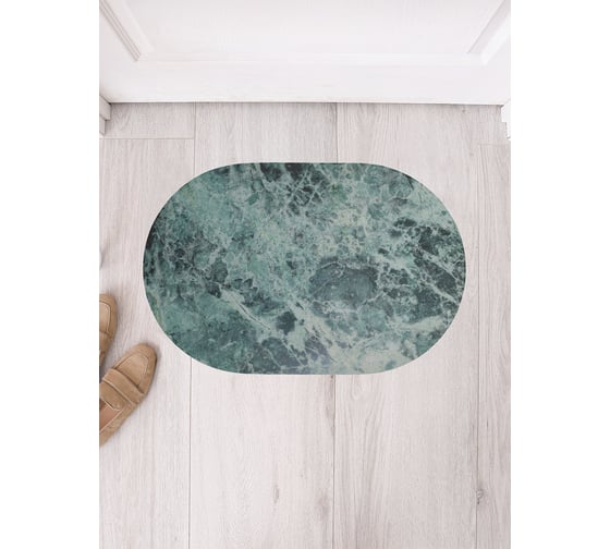 Изображение товара Коврик придверный грязезащитный в прихожую JoyArty с принтом Пена океана овальный 58x38 см sbm_33982_58x38