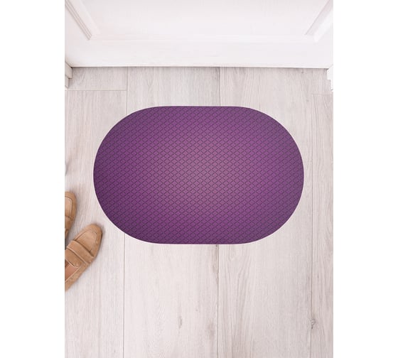 Изображение товара Коврик придверный грязезащитный в прихожую JoyArty с принтом Классические линии овальный 58x38 см sbm_16800_58x38