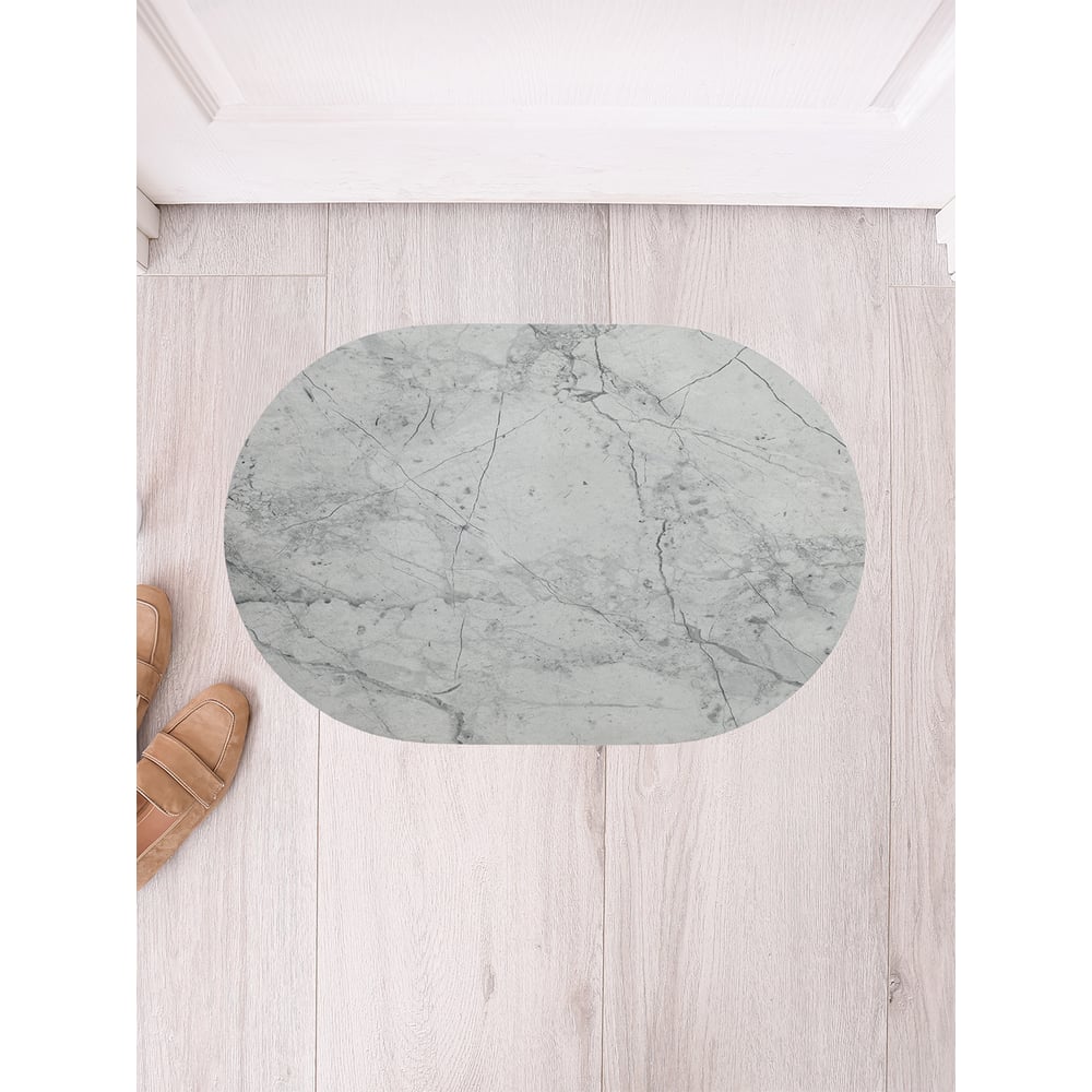 Изображение товара Коврик придверный JoyArty Мраморная стена овальный 58x38 см