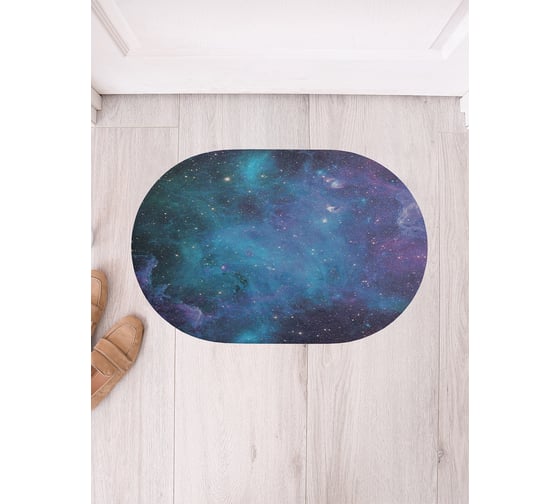 Изображение товара Коврик придверный грязезащитный в прихожую JoyArty с принтом Завораживающие дали овальный 58x38 см sbm_14495_58x38
