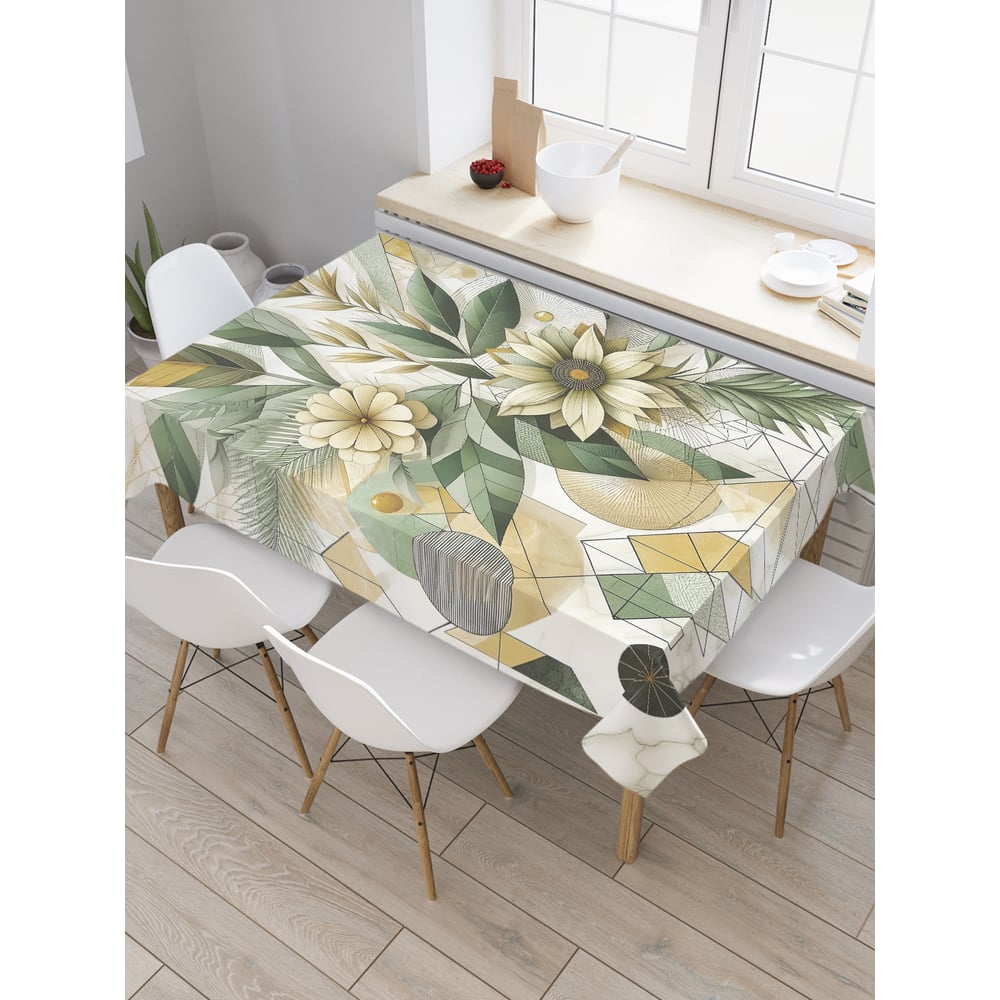 Изображение товара Тканевая скатерть JoyArty 120x145 см с геометрическим рисунком