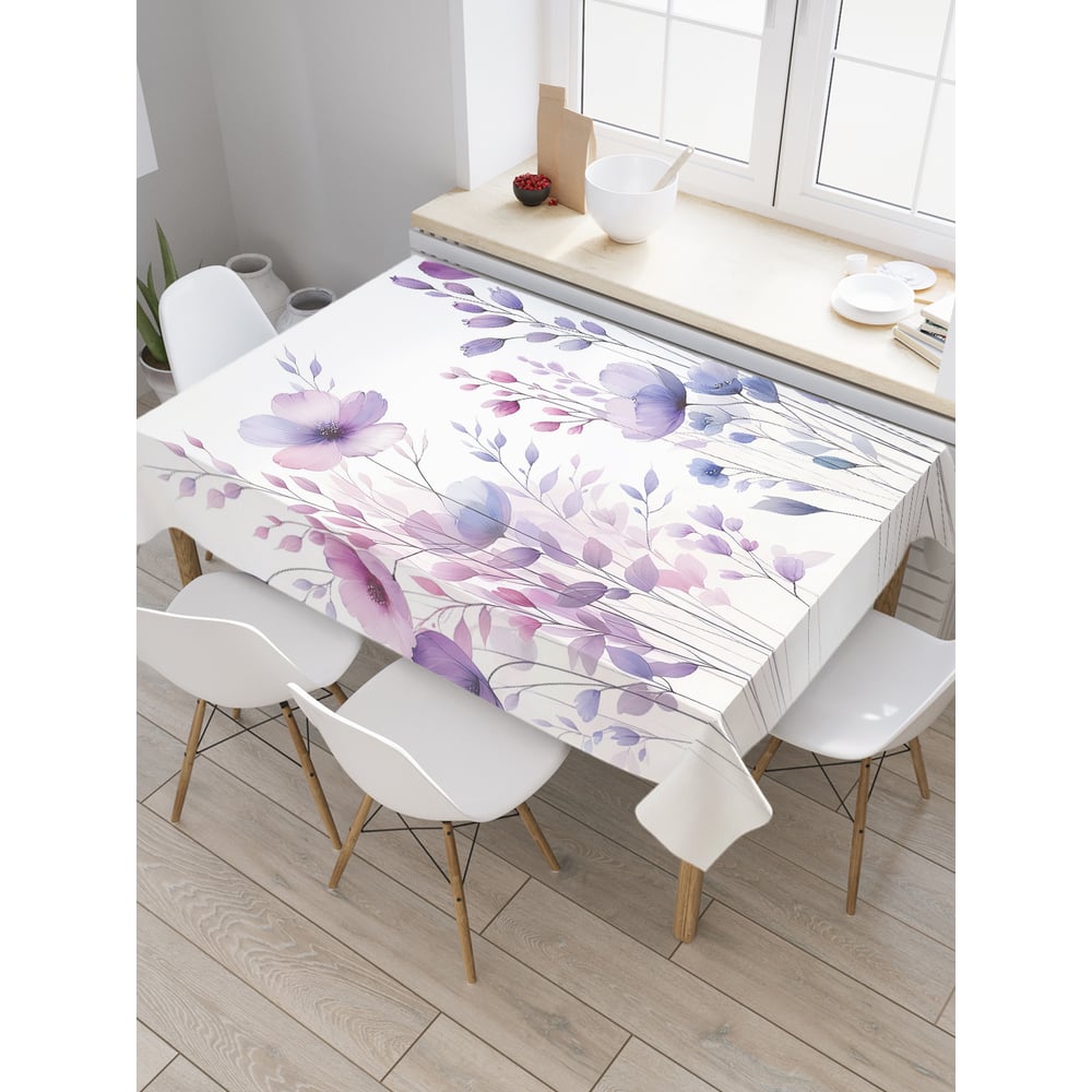 Изображение товара Прямоугольная тканевая скатерть JoyArty Полевой мак 145x180 см сатен