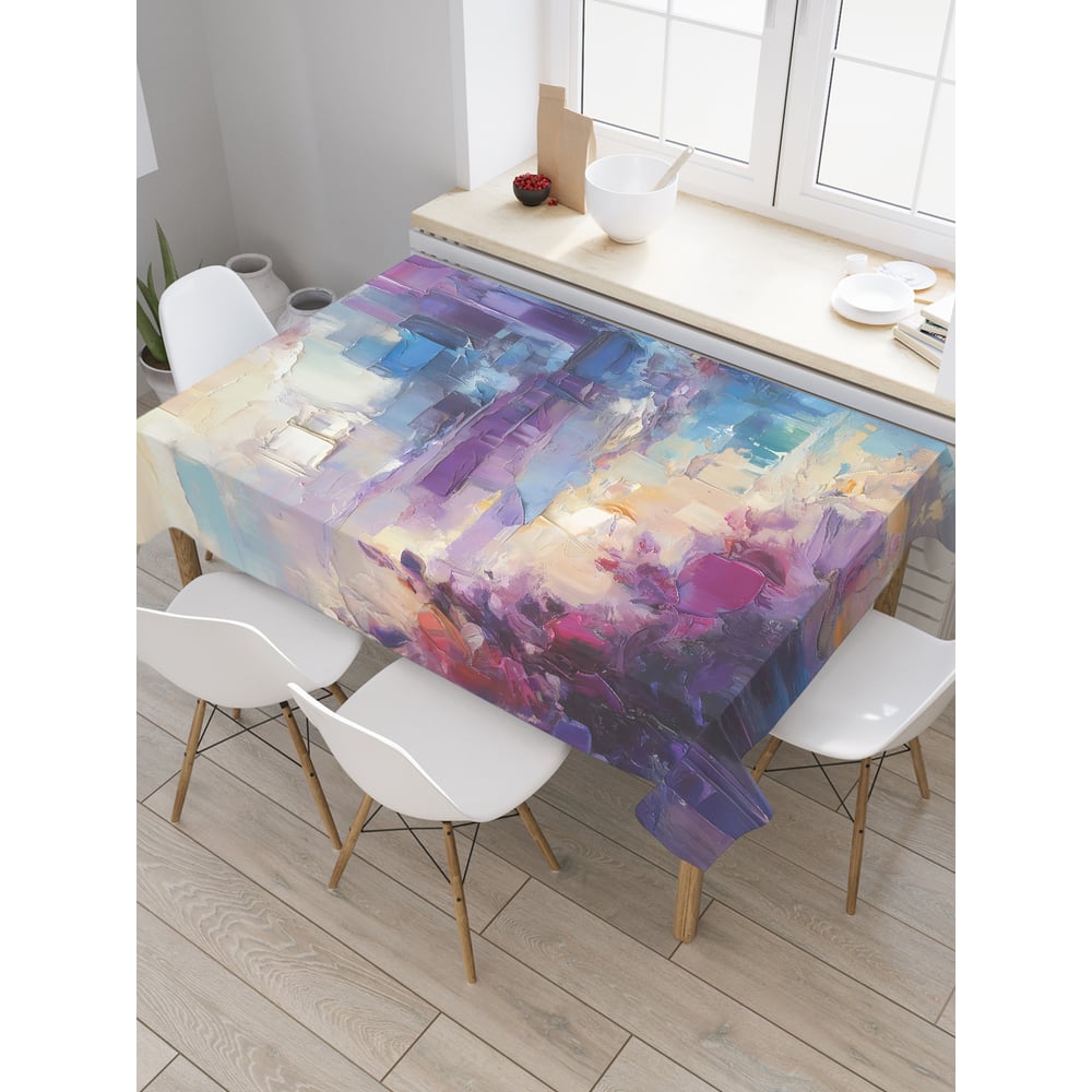 Изображение товара Прямоугольная тканевая скатерть на стол с рисунком JoyArty Творческий порыв 145х180 см