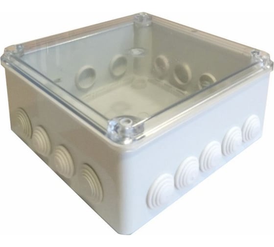 Изображение товара Распределительная коробка MTG с 16 вводами и винтами 210х210х100 IP55 серая 146106