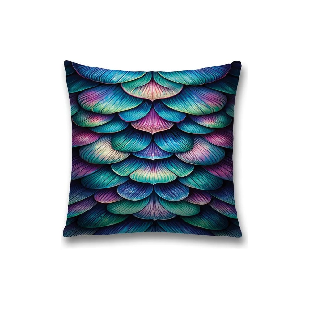 Изображение товара Декоративная наволочка на молнии JoyArty Чешуя дракона 45x45 см sl_sd3432