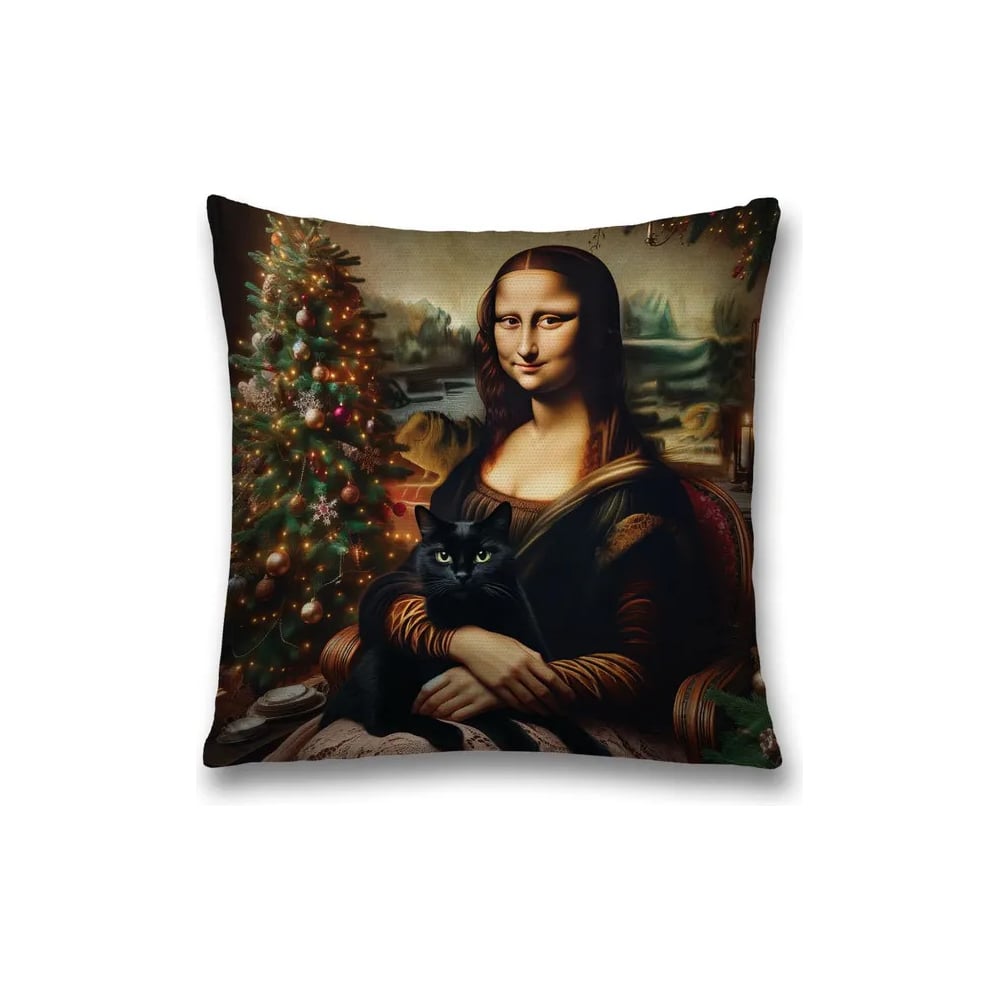 Изображение товара Декоративная наволочка на молнии JoyArty 45x45 см новогодняя серия