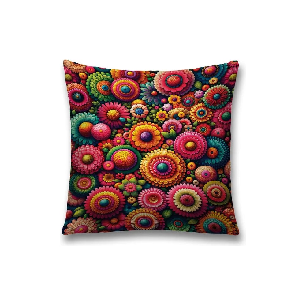 Изображение товара Декоративная наволочка JoyArty Цветы узорами 45x45 см