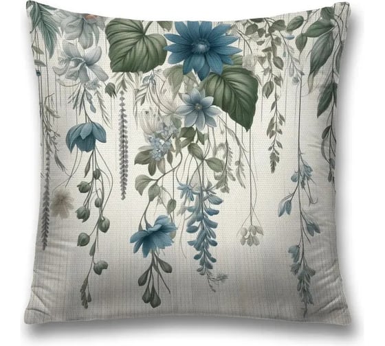 Изображение товара Декоративная наволочка на молнии JoyArty Цветы в воздухе 45x45 см sl_sd3503
