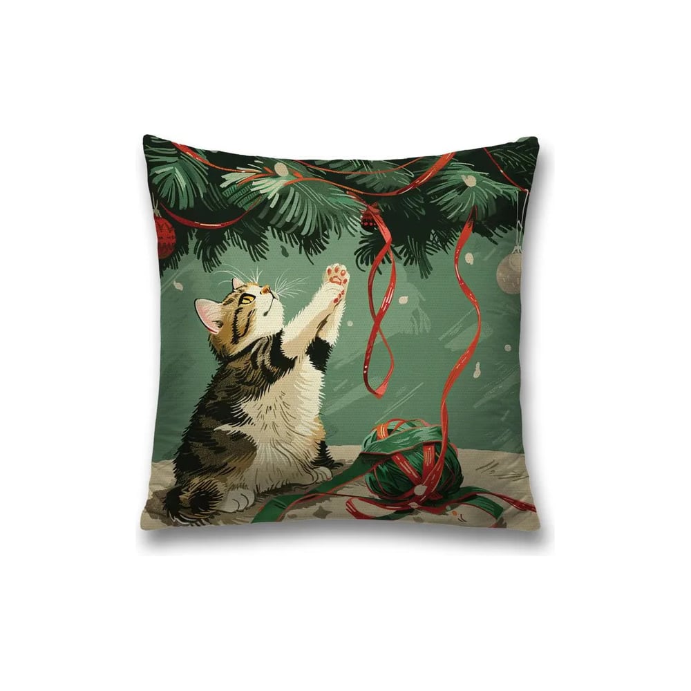 Изображение товара Декоративная наволочка на молнии JoyArty 45x45 см серия Новый год и Рождество