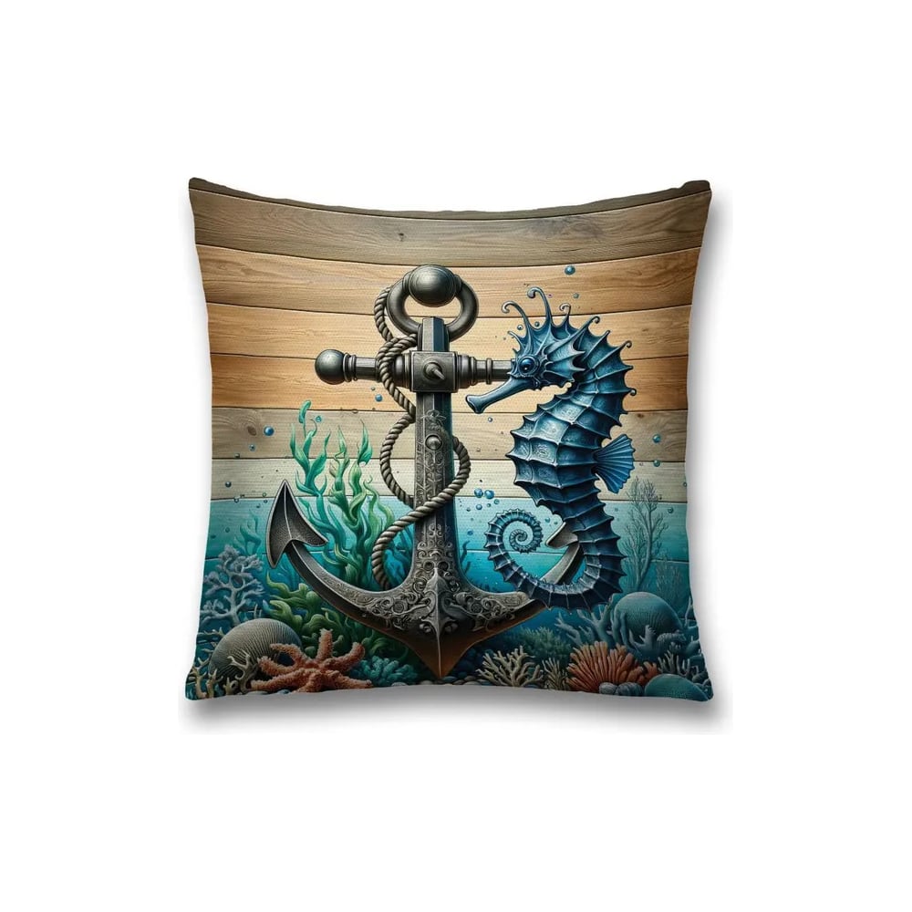 Изображение товара Декоративная наволочка JoyArty Морской конек 45x45 см
