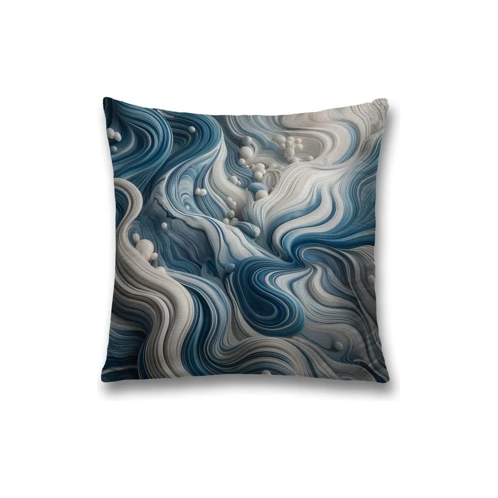 Изображение товара Декоративная наволочка JoyArty Волны 45x45 см на молнии яркая и стильная