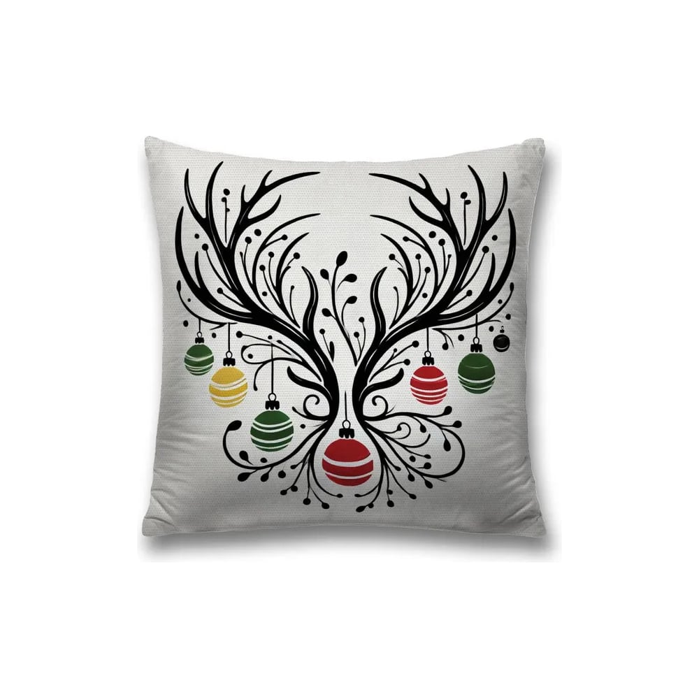 Изображение товара Декоративная наволочка на молнии JoyArty 45х45 см Древо Рождество новогодний стиль