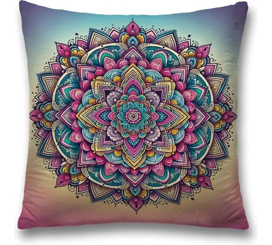 Изображение товара Декоративная наволочка на молнии JoyArty Мандала 45x45 см sl_sd3581