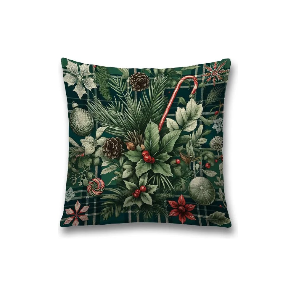 Изображение товара Декоративная наволочка JoyArty на молнии 45x45 см Новый год