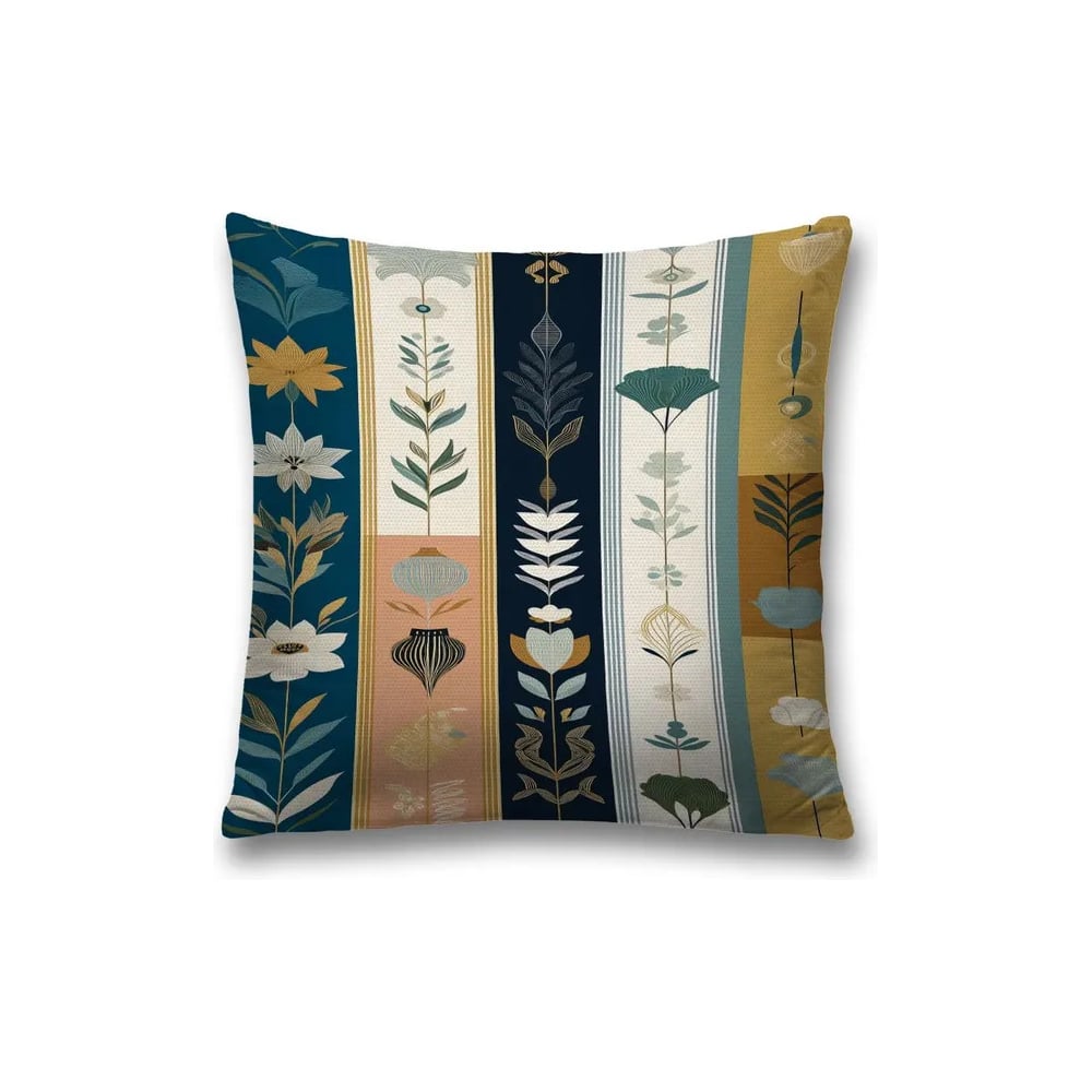 Изображение товара Наволочка декоративная на молнии JoyArty 45x45 см цветочные обои