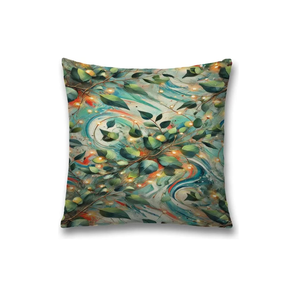 Изображение товара Декоративная наволочка JoyArty на молнии 45x45 см новогодний дизайн