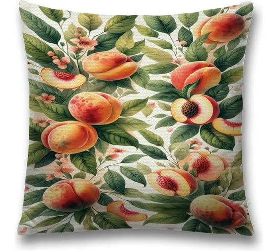 Изображение товара Декоративная наволочка на молнии JoyArty Персиковое дерево 45x45 см sl_sd3443