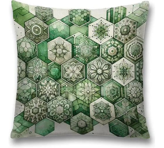 Изображение товара Декоративная наволочка на молнии JoyArty Восточная плитка 45x45 см sl_sd3575