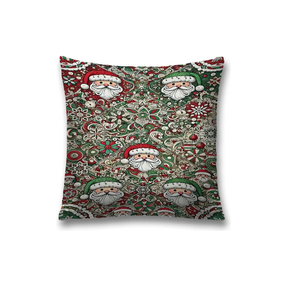 Изображение товара Декоративная наволочка JoyArty Красный нос 45x45 см на молнии Новый год