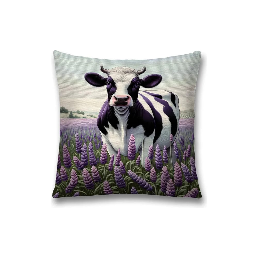 Изображение товара Декоративная наволочка JoyArty Корова на лугу 45x45 см Изображение товара Декоративная наволочка JoyArty Корова на лугу 45x45 см
