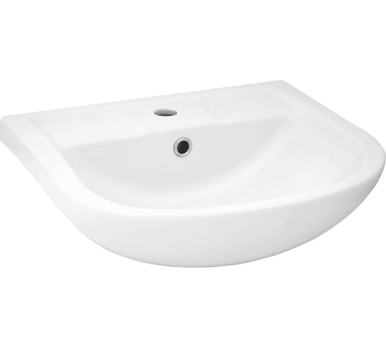 Изображение товара Мебельный умывальник DORATIZ Ладога 50 Сантек перелив с обрамлением, белый 0302.832