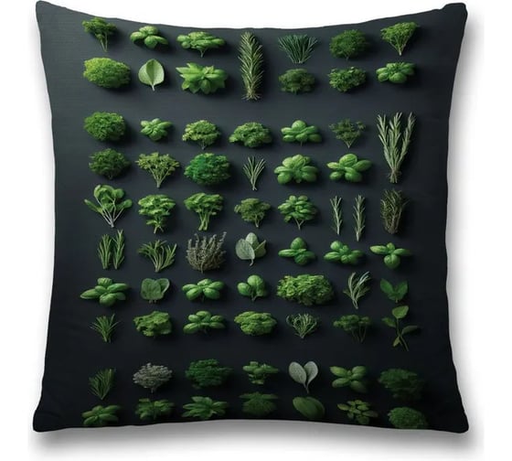 Изображение товара Декоративная наволочка на молнии JoyArty Зеленая стена 45x45 см sl_sd3456