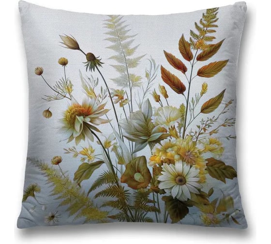Изображение товара Декоративная наволочка на молнии JoyArty Полевая композиция 45x45 см sl_sd3488