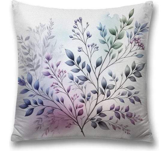 Изображение товара Декоративная наволочка на молнии JoyArty Веточка бутонов 45x45 см sl_sd3494