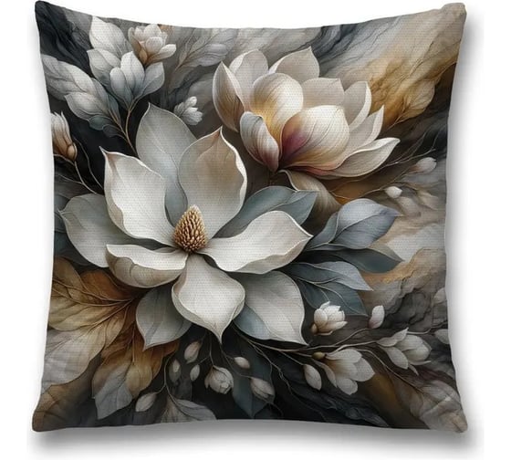 Изображение товара Декоративная наволочка на молнии JoyArty Нежность цветов 45x45 см sl_sd3490