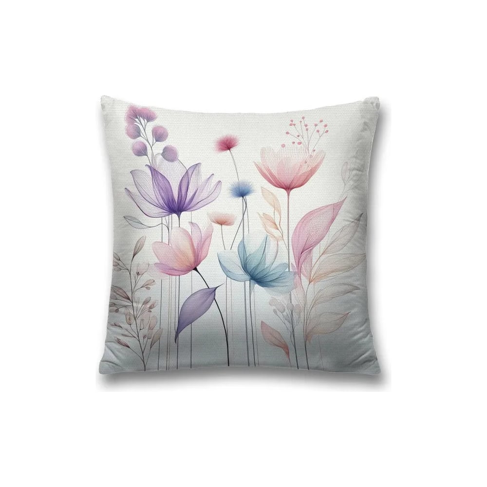 Изображение товара Декоративная наволочка JoyArty 45x45 см цветы на молнии
