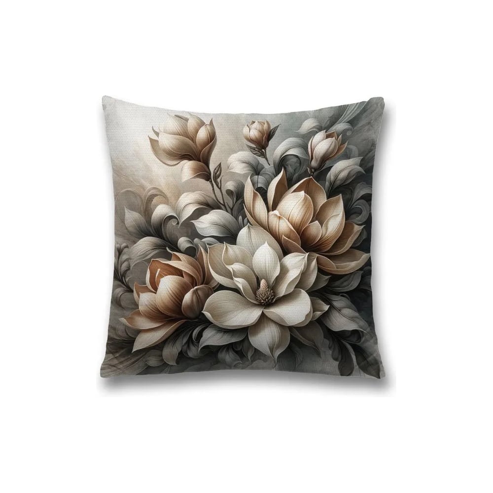 Изображение товара Декоративная наволочка JoyArty Золотая магнолия 45x45 см
