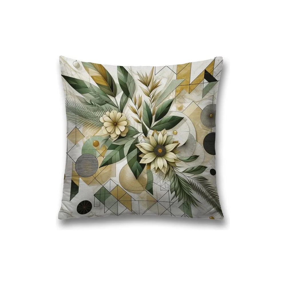 Изображение товара Декоративная наволочка JoyArty 45x45 см на молнии геометрия разноцветная