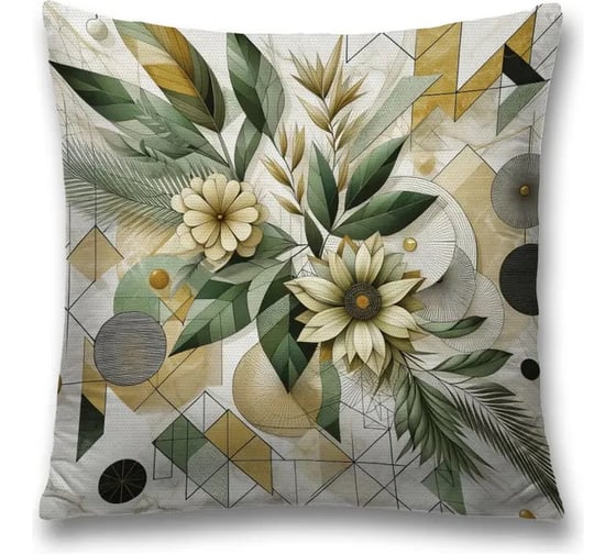 Изображение товара Декоративная наволочка на молнии JoyArty Геометрия в цветах 45x45 см sl_sd3515