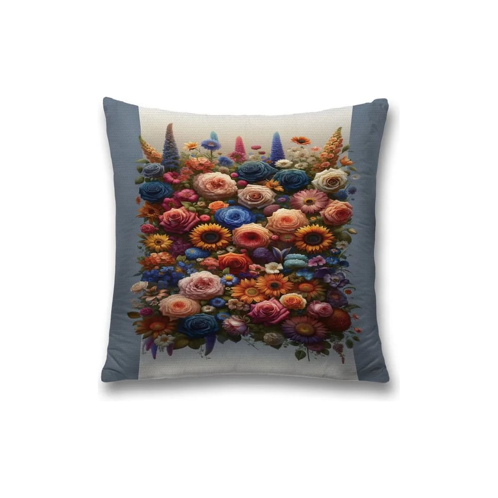 Изображение товара Декоративная наволочка на молнии JoyArty 45x45 см цветочные мотивы