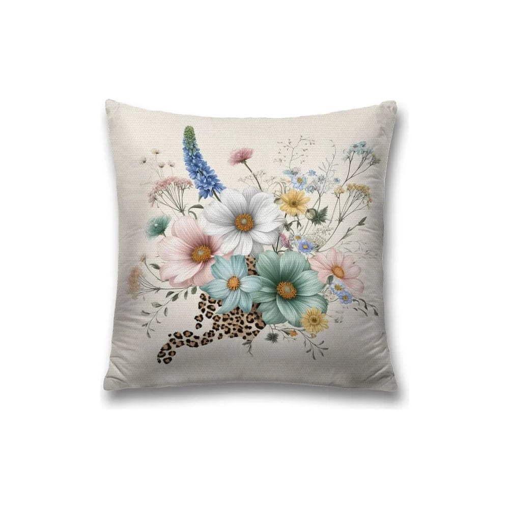 Изображение товара Декоративная наволочка на молнии JoyArty Полевой букет 45x45 см