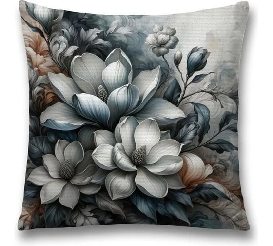 Изображение товара Декоративная наволочка на молнии JoyArty Бледная магнолия 45x45 см sl_sd3483