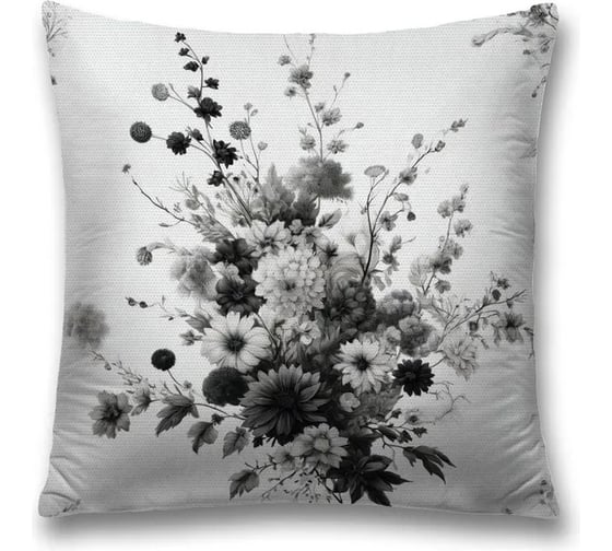 Изображение товара Декоративная наволочка на молнии JoyArty Букет с поля 45x45 см sl_sd3588