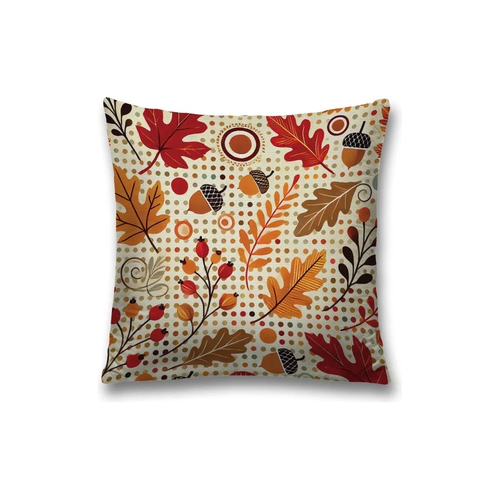 Изображение товара Декоративная наволочка JoyArty Желуди в листве 45x45 см с молнией