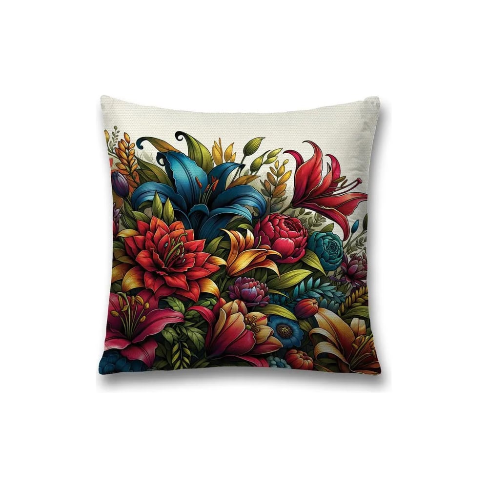 Изображение товара Декоративная наволочка на молнии JoyArty Цветочное настроение 45x45 см