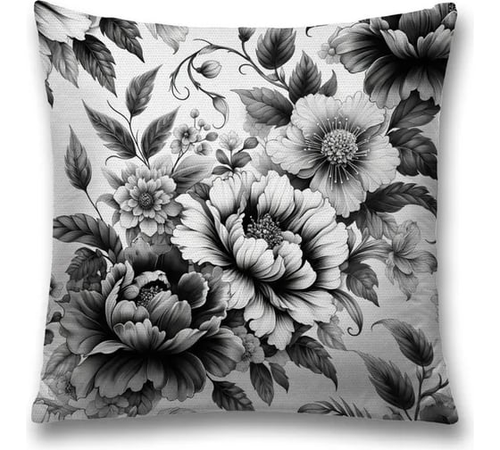 Изображение товара Декоративная наволочка на молнии JoyArty Удивительные цветы 45x45 см sl_sd3589