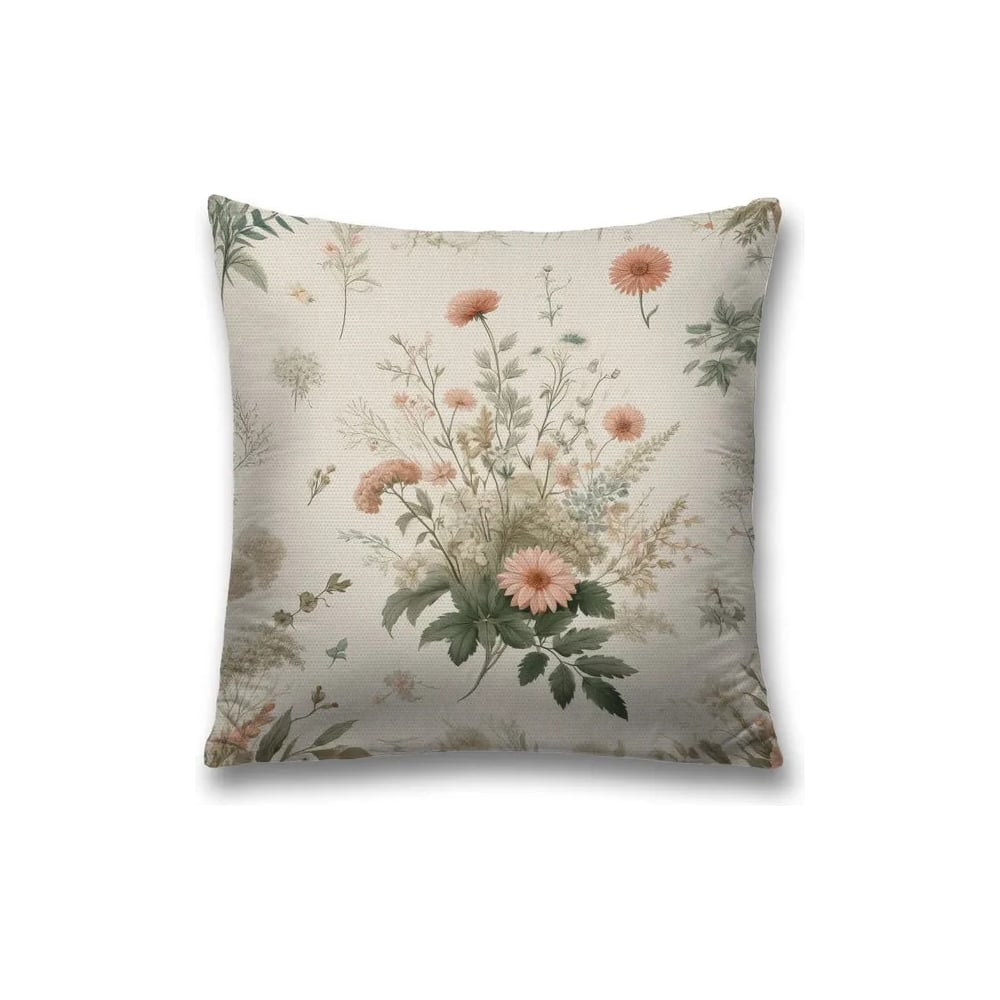 Изображение товара Декоративная наволочка на молнии JoyArty Цветочки нежные 45x45 см sl_sd3551