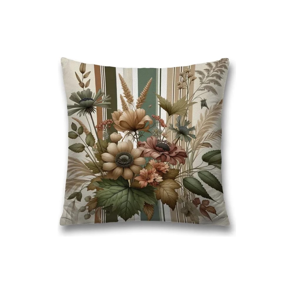 Изображение товара Декоративная наволочка на молнии JoyArty Луговой букет 45x45 см