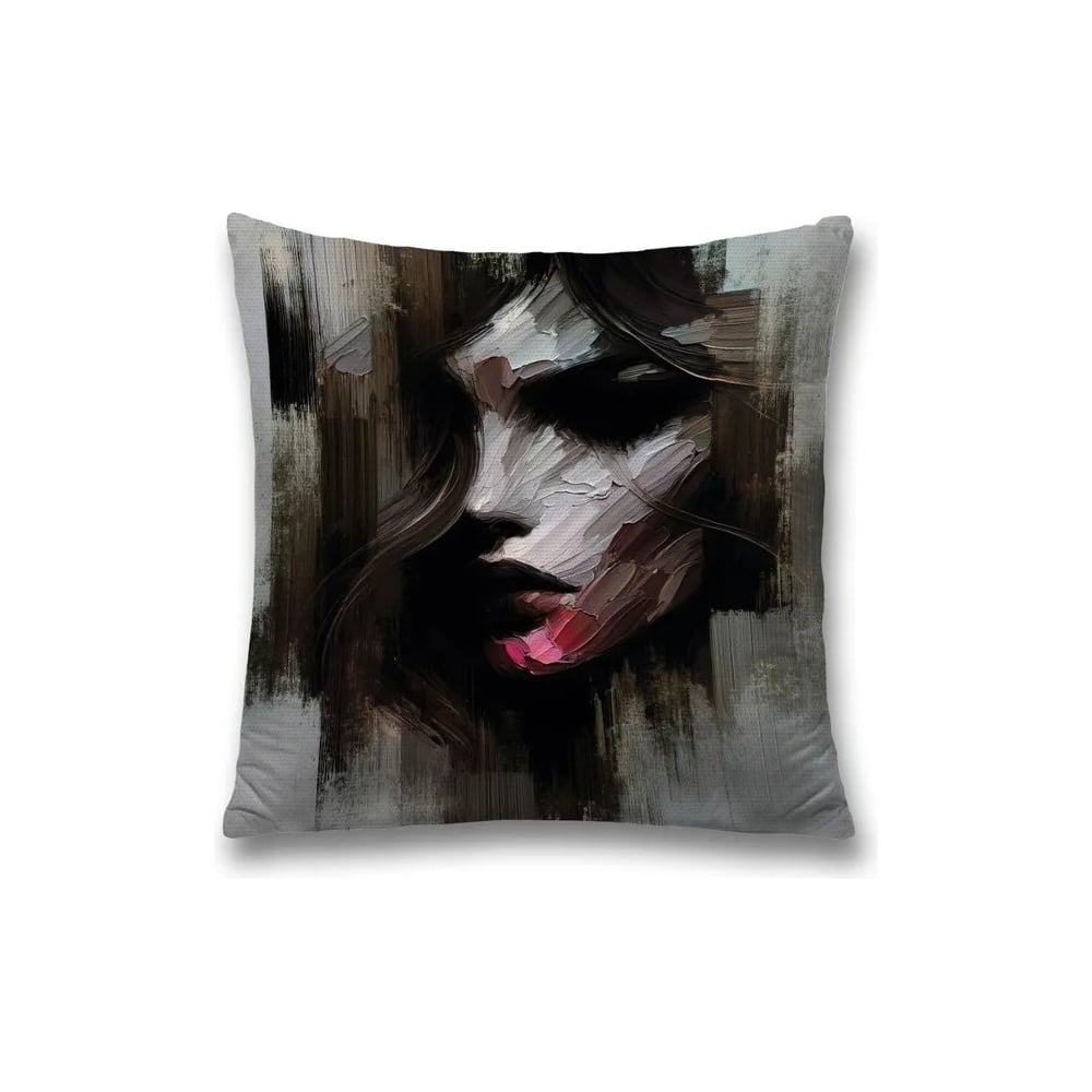 Изображение товара Декоративная наволочка на молнии JoyArty 45x45 см с рисунком девушки