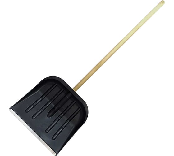 Изображение товара Лопата снеговая Мультипласт Групп 42 - 41см с металл. кромкой, с черенком (3) MPG6467