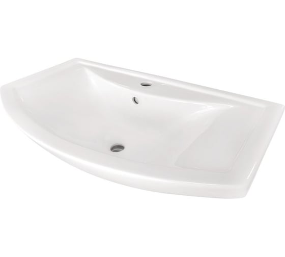 Изображение товара Мебельный умывальник DORATIZ Балтика 80 Сантек перелив с обрамлением, белый 0302.827